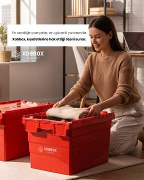 XOBBOX X70R / Imperium Kutu / Taşınma Kutusu / Kırmızı 70 LT