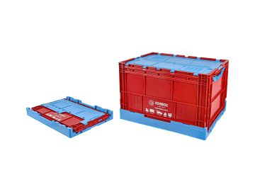 XOBBOX XF90BM / Folding Storage Box / Katlanır Saklama Kutusu / Fan Colors / Taraftar Renkler / Bordo Mavi / 90 LT