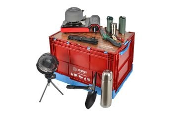 XOBBOX XF90BM / Folding Storage Box / Katlanır Saklama Kutusu / Fan Colors / Taraftar Renkler / Bordo Mavi / 90 LT