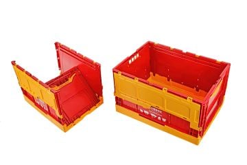 XOBBOX XF90RY / Folding Storage Box / Katlanır Saklama Kutusu / Fan Colors / Taraftar Renkler / Sarı Kırmızı / 90 LT