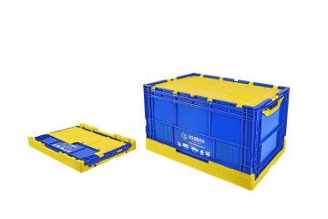 XOBBOX XF90NY / Folding Storage Box / Katlanır Saklama Kutusu / Fan Colors / Taraftar Renkler / Sarı Lacivert / 90 LT