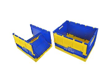 XOBBOX XF90NY / Folding Storage Box / Katlanır Saklama Kutusu / Fan Colors / Taraftar Renkler / Sarı Lacivert / 90 LT