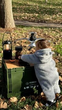 XOBBOX XF90AG / Folding Storage Box / Katlanır Saklama Kutusu / Haki 90 LT