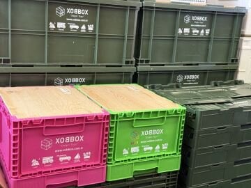XOBBOX XF25F / Folding Storage Box / Katlanır Saklama Kutusu / Fuşya 25 LT