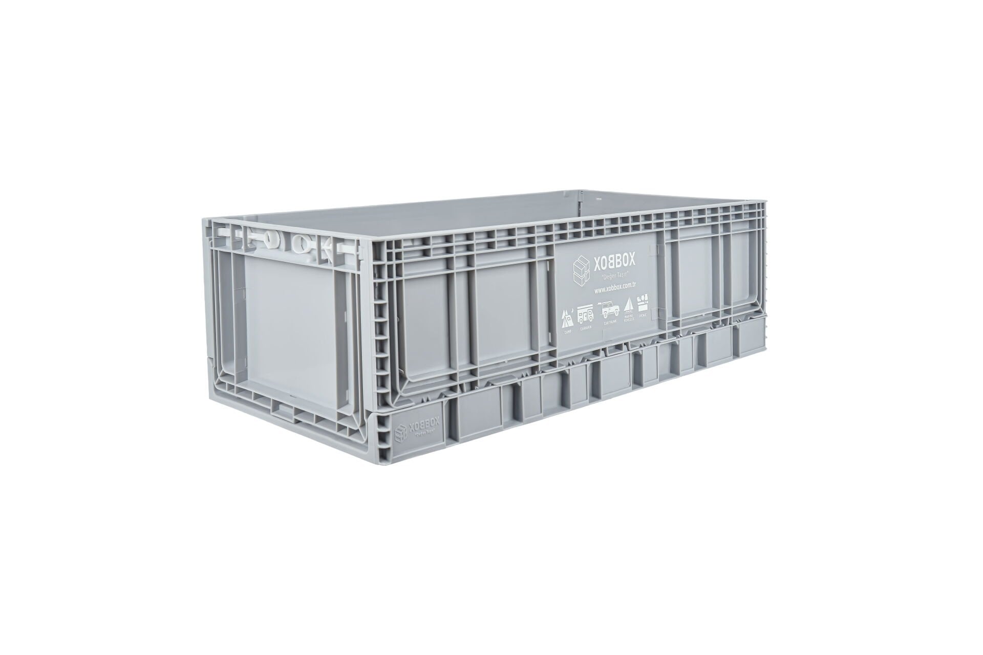 XOBBOX XF70G / Katlanır Saklama Kutusu / Folding Storage Box / Gri 70 LT